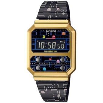 Casio vintage a100wepc-1ber orologio uomo multifunzione