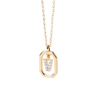 Pdpaola Collana donna argento 925 Mini letters CO01-533-U