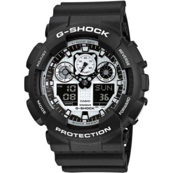casio g shock ga-100bw-1aer