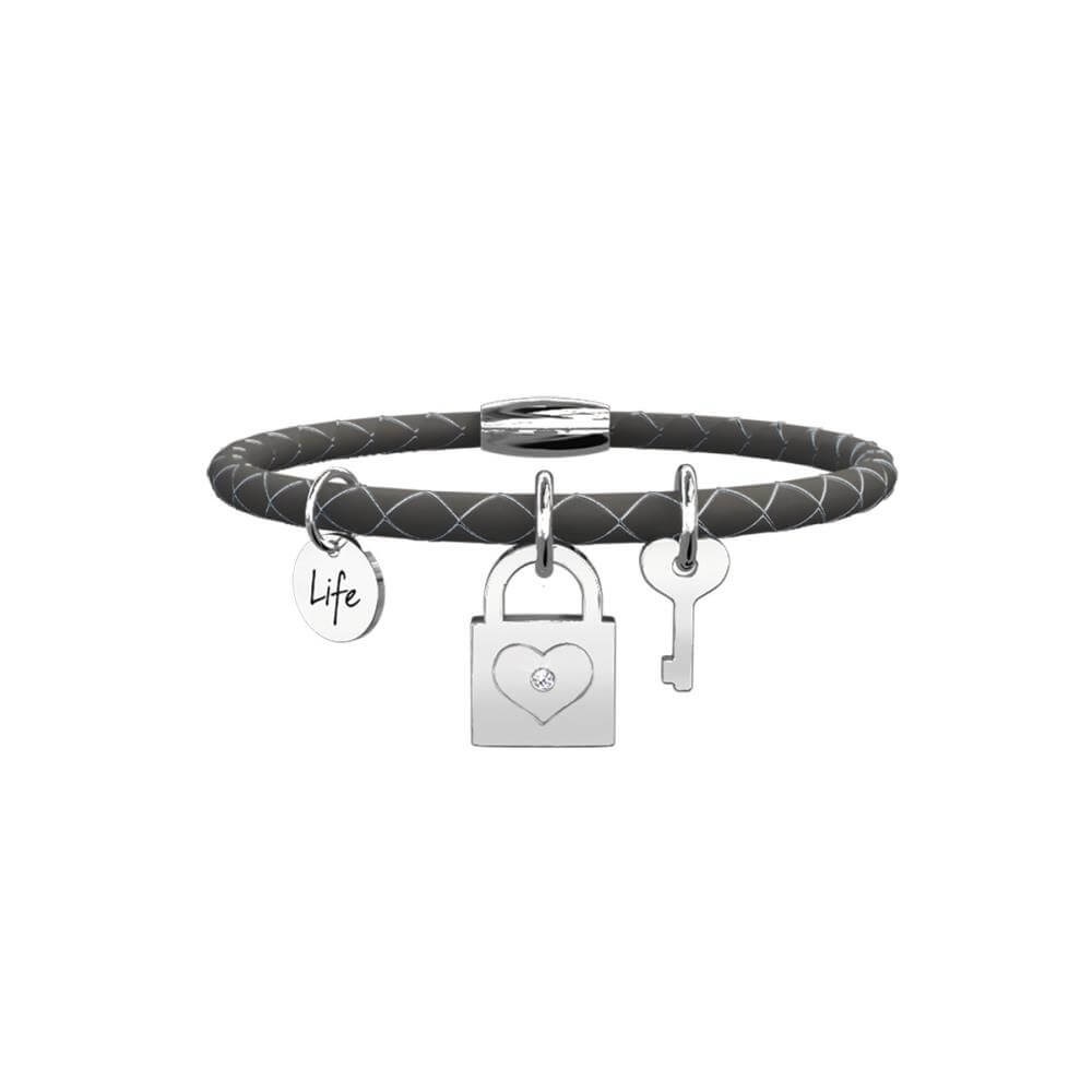 KIDULT Bracciale Donna 'Life Is Better With Friends' – Acciaio 316L, Ciondolo A Moneta, Misure S/M/L, Regalo
