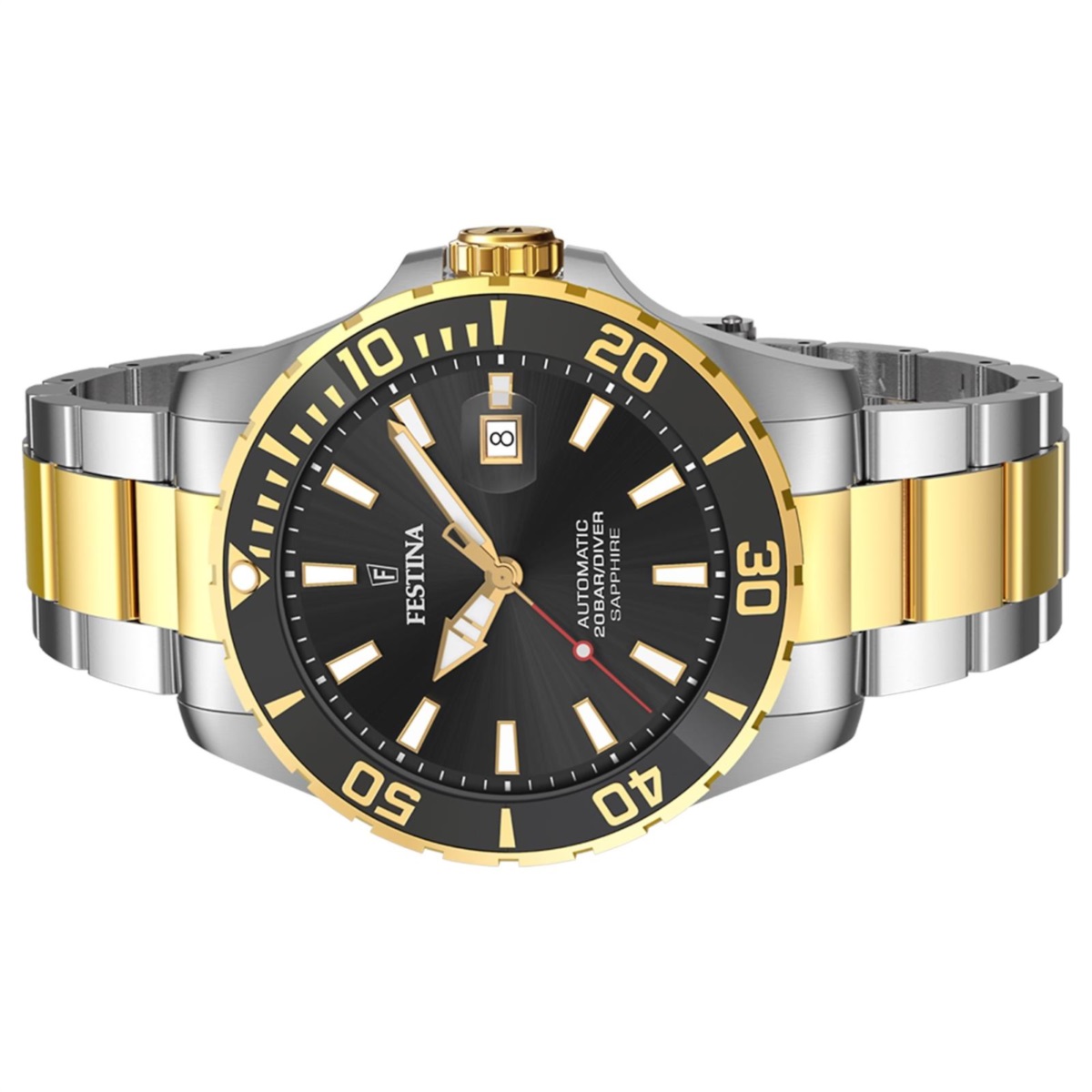 Festina Orologio Automatico Uomo F20536/2 – 42,8 Mm, Cinturino In Acciaio