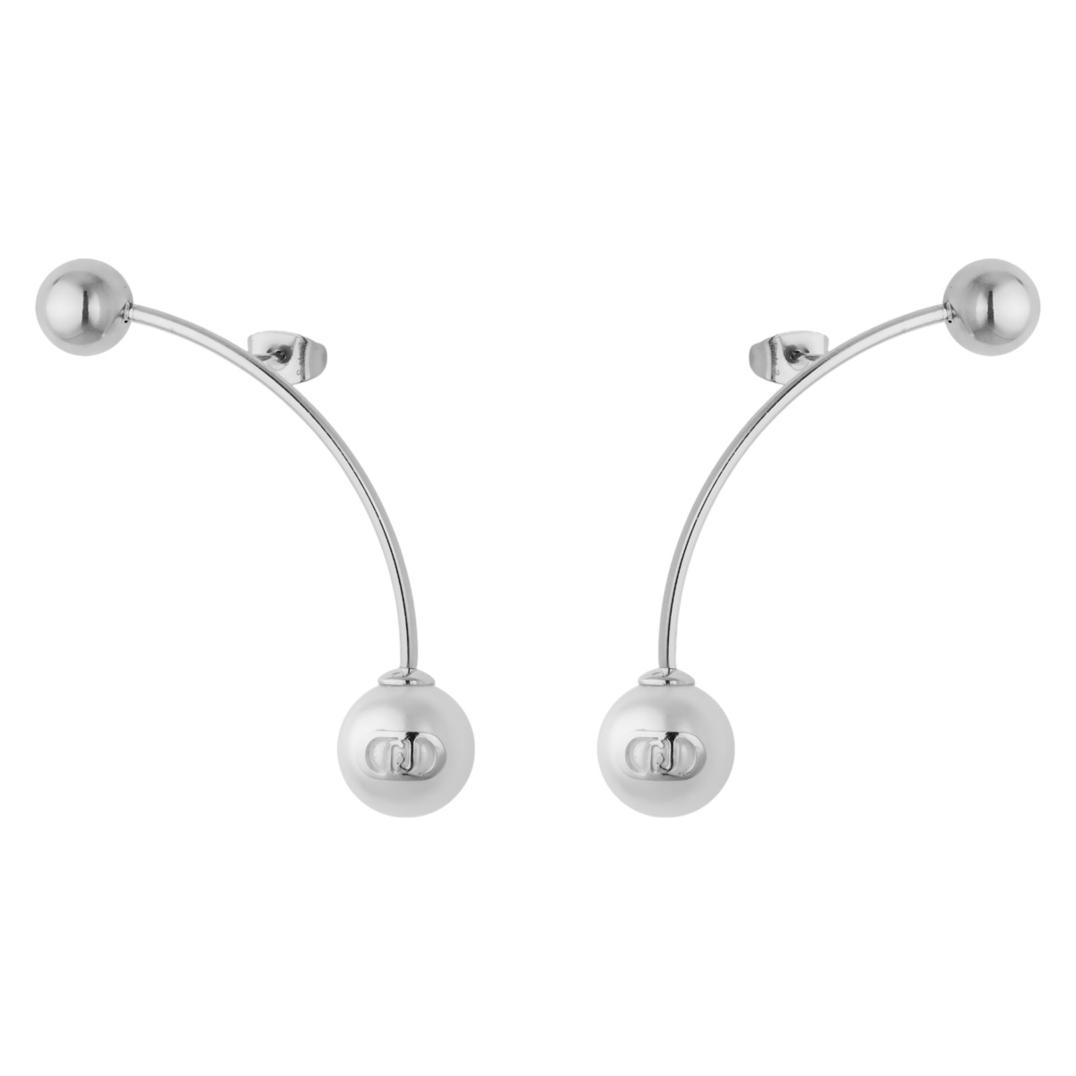 Laimons Orecchini A Pressione In Acciaio Inossidabile Per Donna, Motivo Vite, Dimensioni 10x5 Mm, Confezione Regalo